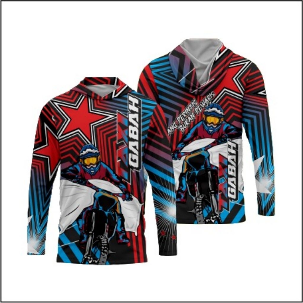 Jersey Hoodie Gabah Rockstar Unisex Full Printing