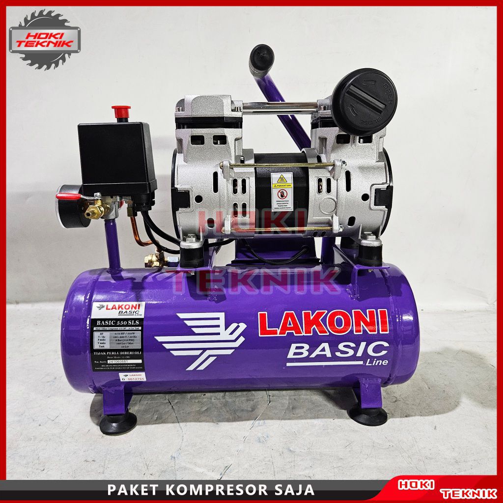 Mesin Kompresor Lakoni Basic OILESS SILENT SUPER KENCENG
