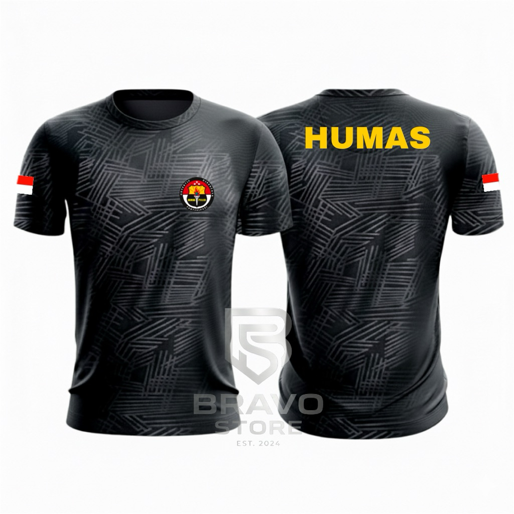 kaos HUMAS POLRI/ baju kaos HUMAS POLRI premium bisa cod