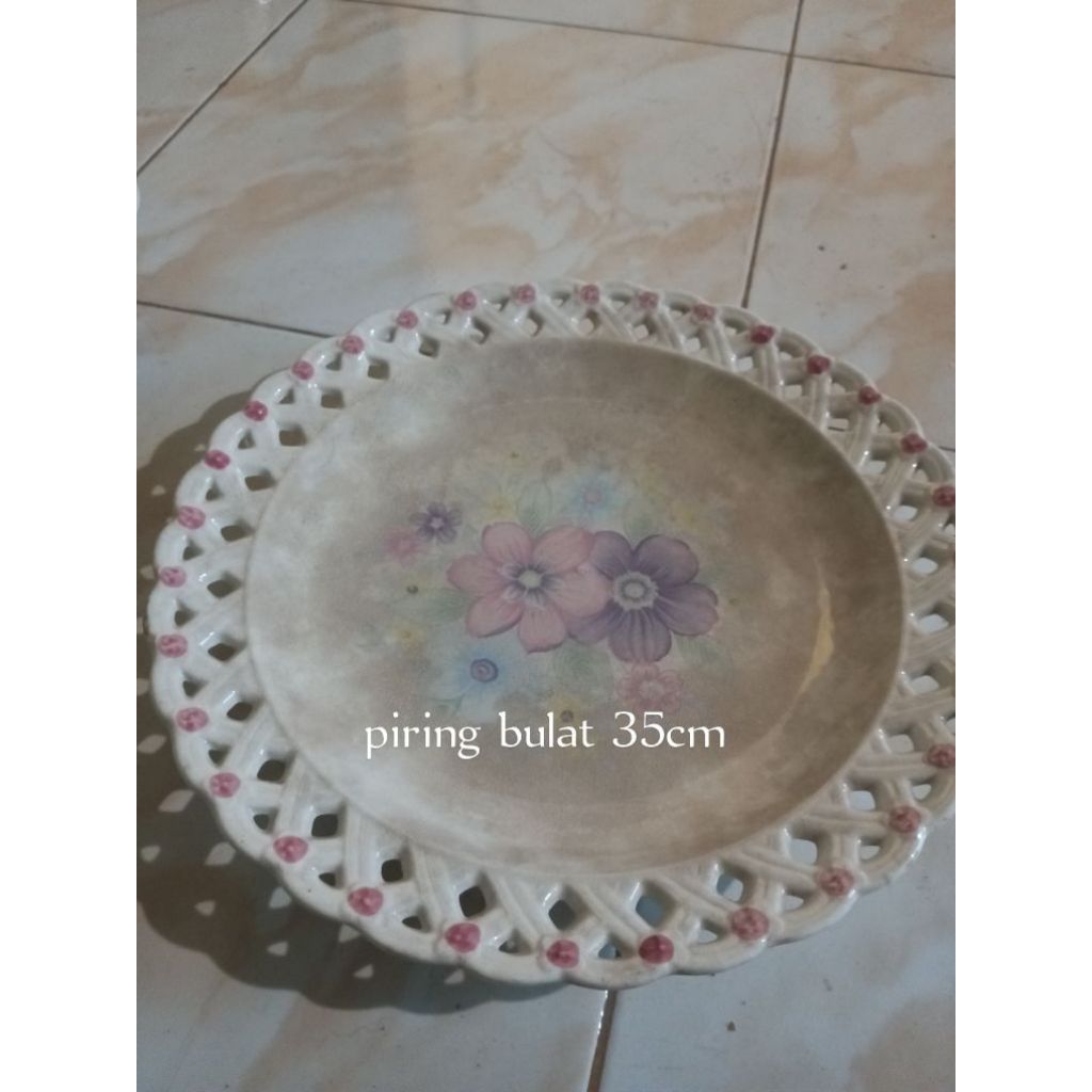 Piring Keramik Jadul Vintage (preloved)