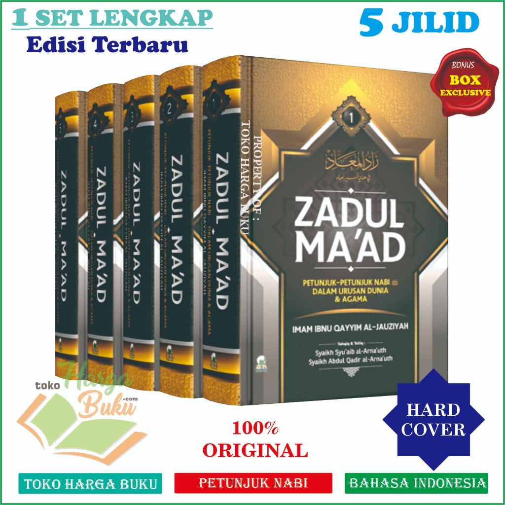 Foto Kitab Zadul Ma’ad SET 5 JILID Lengkap Petunjuk Nabi Dalam Urusan Dunia dan Agama Karya Ibnu Qayyim Al-Jauziyah Zaadul Maad ORIGINAL DH - Darul Haq