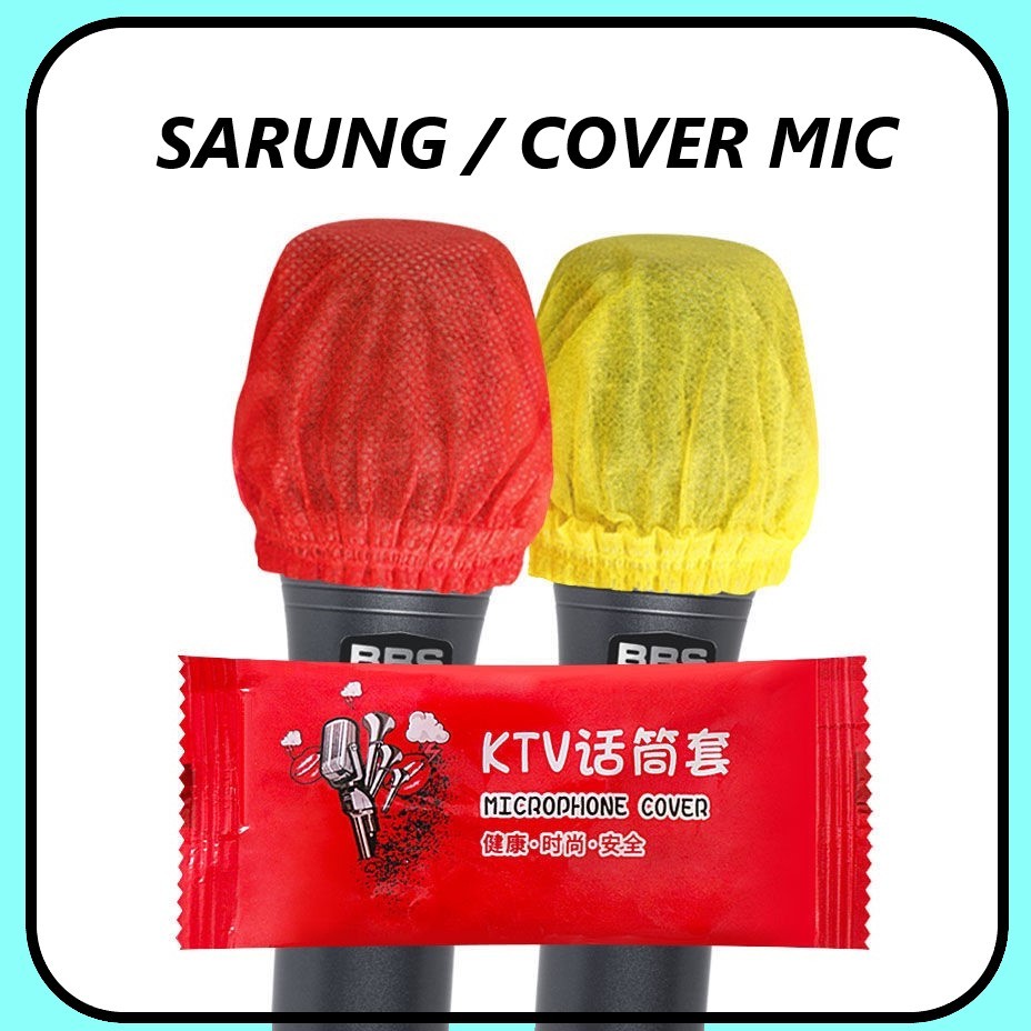 S-NET Cover Microphone Sarung Mic Penutup Mikrofon Sekali Pakai Karaoke  KTV