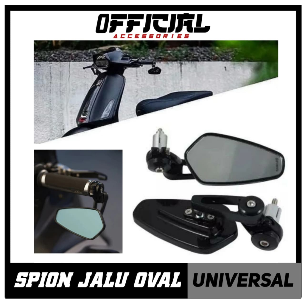 SPION JALU OVAL | SPION JALU BAR END KACA BENING