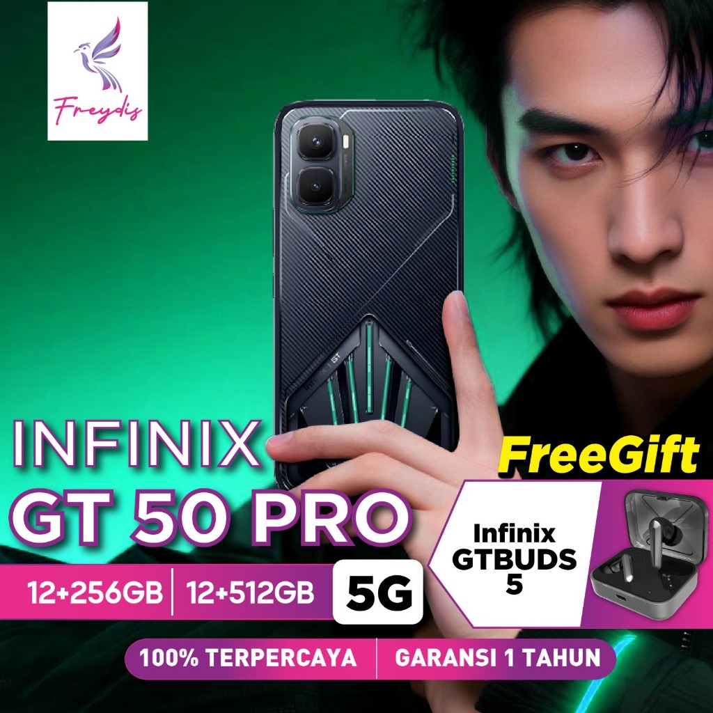 Infinix GT 50 Pro 5G 12/256 12/512 GB RAM 12GB 256GB 512GB GT50 HP Gaming Garansi Resmi