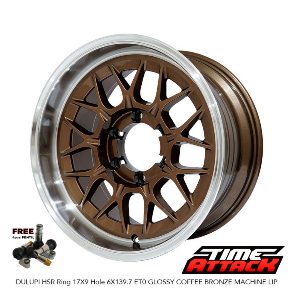 Velg Mobil Pajero R17 HSR Wheel Dulupi Velg HSR Ring 17 - TIME ATTACK BOGOR