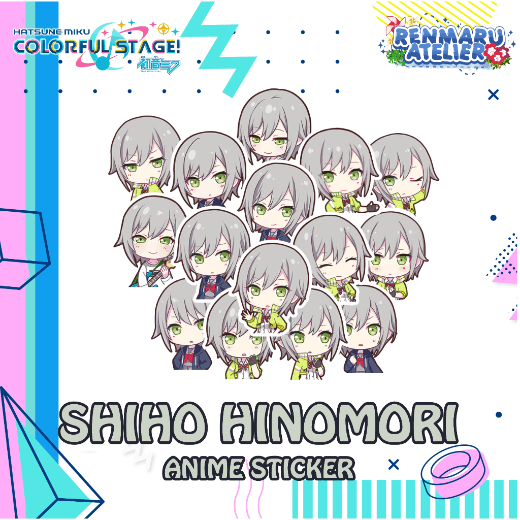 Stiker Anime Game Project Sekai SHIHO HINOMORI | Stiker Laptop HP