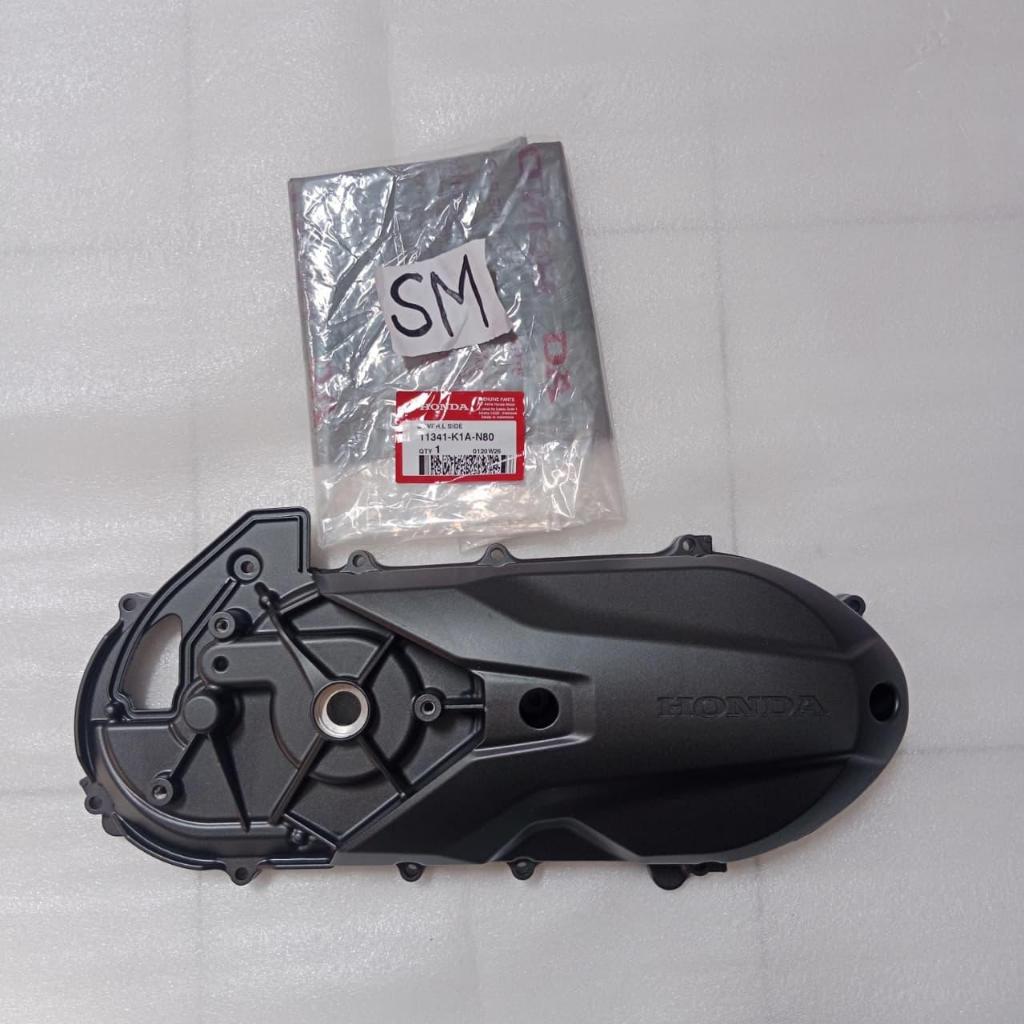 cover L side bak cvt Beat K1A Street 2024-2026 Scoopy K2F 11341-K1A-N80 asli original Honda HGP AHM
