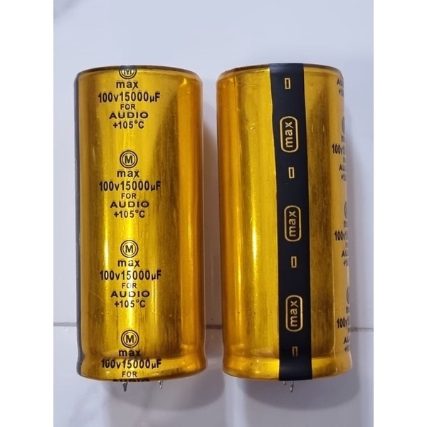 Capasitor Elco 15.000/100 VOLT MAX GOLD FOR AUDIO 22000uf 100V Max ORIGINAL isi Full