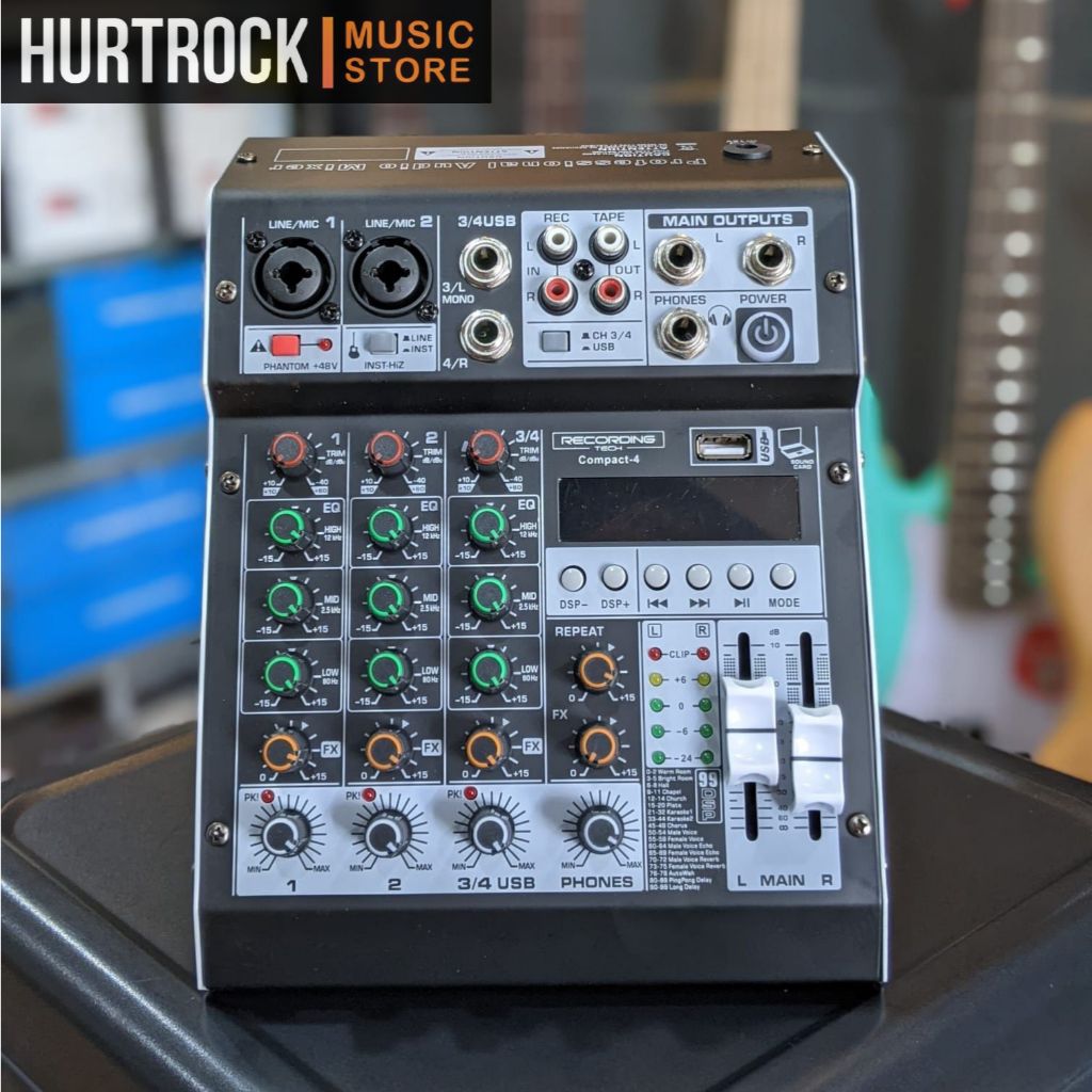 Mixer Recording Tech Compact 4 Channel