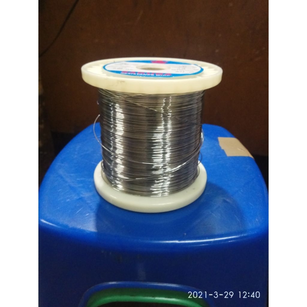 kawat nikelin 0.2 mm per/meter minimal 10 meter