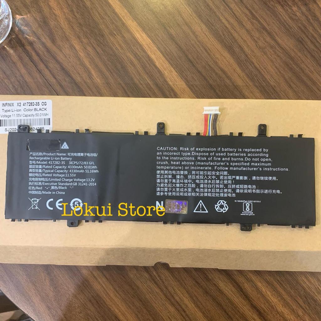 Baterai Laptop Infinix InBook X2 i3 i5 i7 PN 417282-3S 50.01Wh