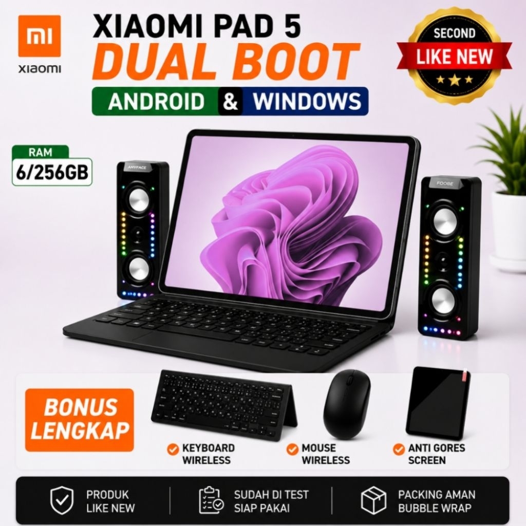 Xiaomi pad 5 Dual boot Windows dan Android hyper os