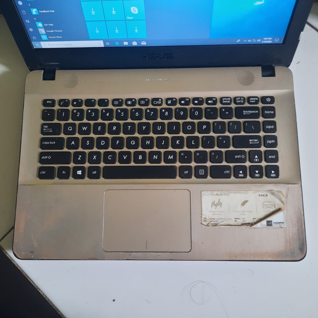 Laptop Asus X441B AMD A4 9125 RAM 4GB SSD 128GB Second (5329)