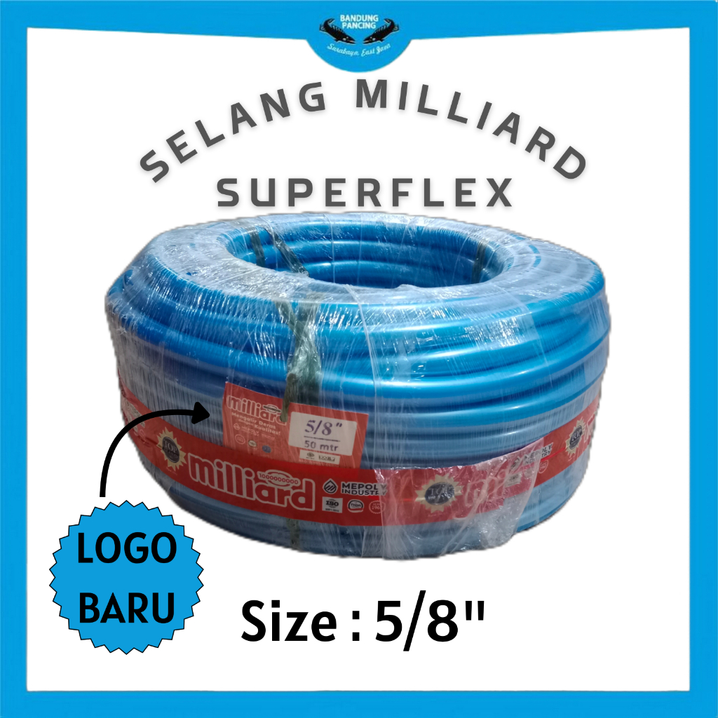 Milliard Superflex selang air 5/8 inch 50 meter