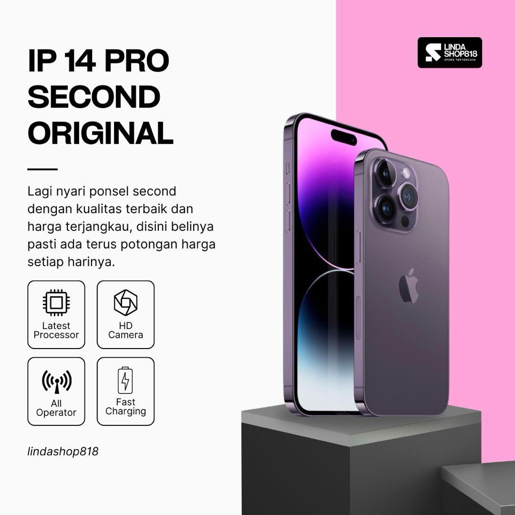 Apple iPhone 14 Pro Second Original Inter 1TB