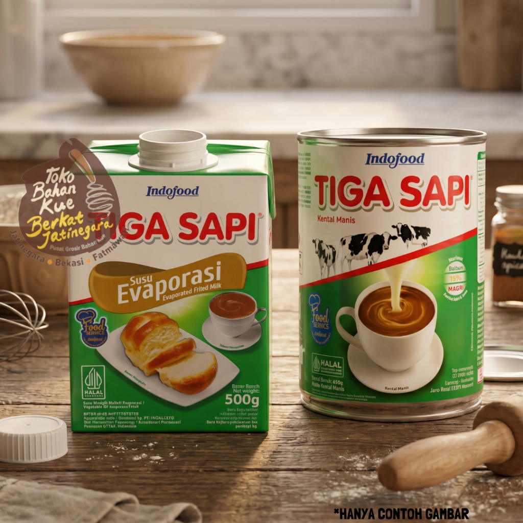 SUSU TIGA SAPI KENTAL MANIS & EVAPORASI / SUSU SKM TIGA SAPI