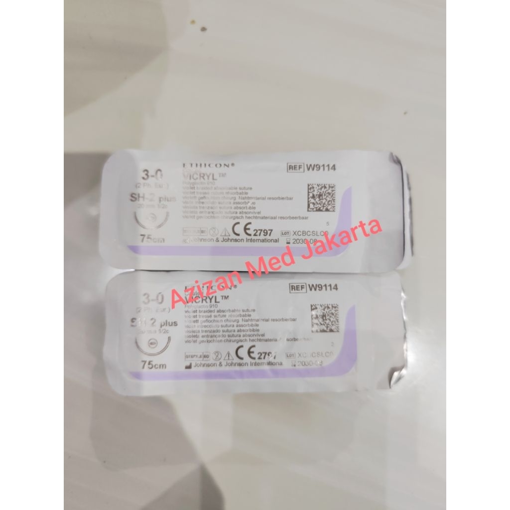 Vicryl 3/0 kode W9114 Taper harga per pc