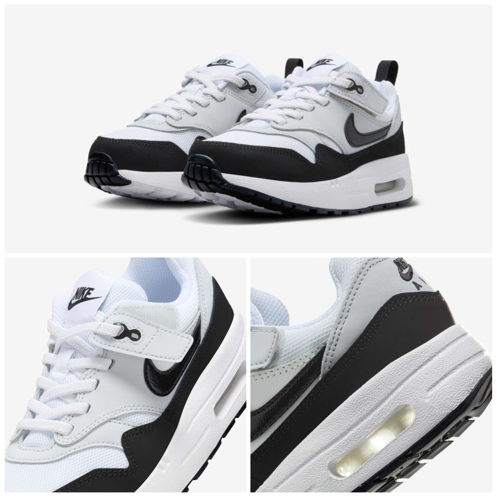 Nke Air Max 1 EasyOn White/Black SALE ORIGINAL STORE