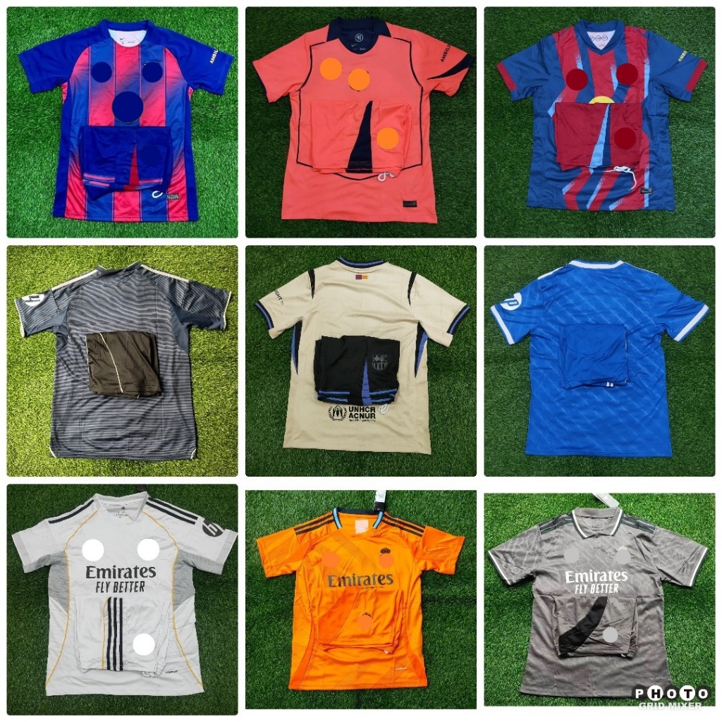 1 STEL BRCA MADRID HOME AWAY 3RD 4TH EL CLASSICO CELANA JERSEY BAJU BOLA 2024/2025 2026/2027 GRADE O