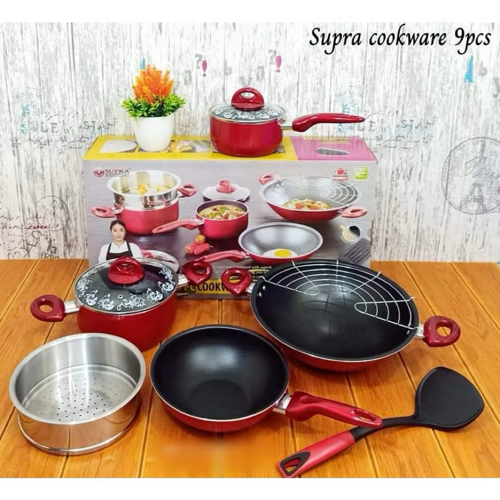 Supra - Panci Supra 9 PCS Emerald - Panci Set Supra