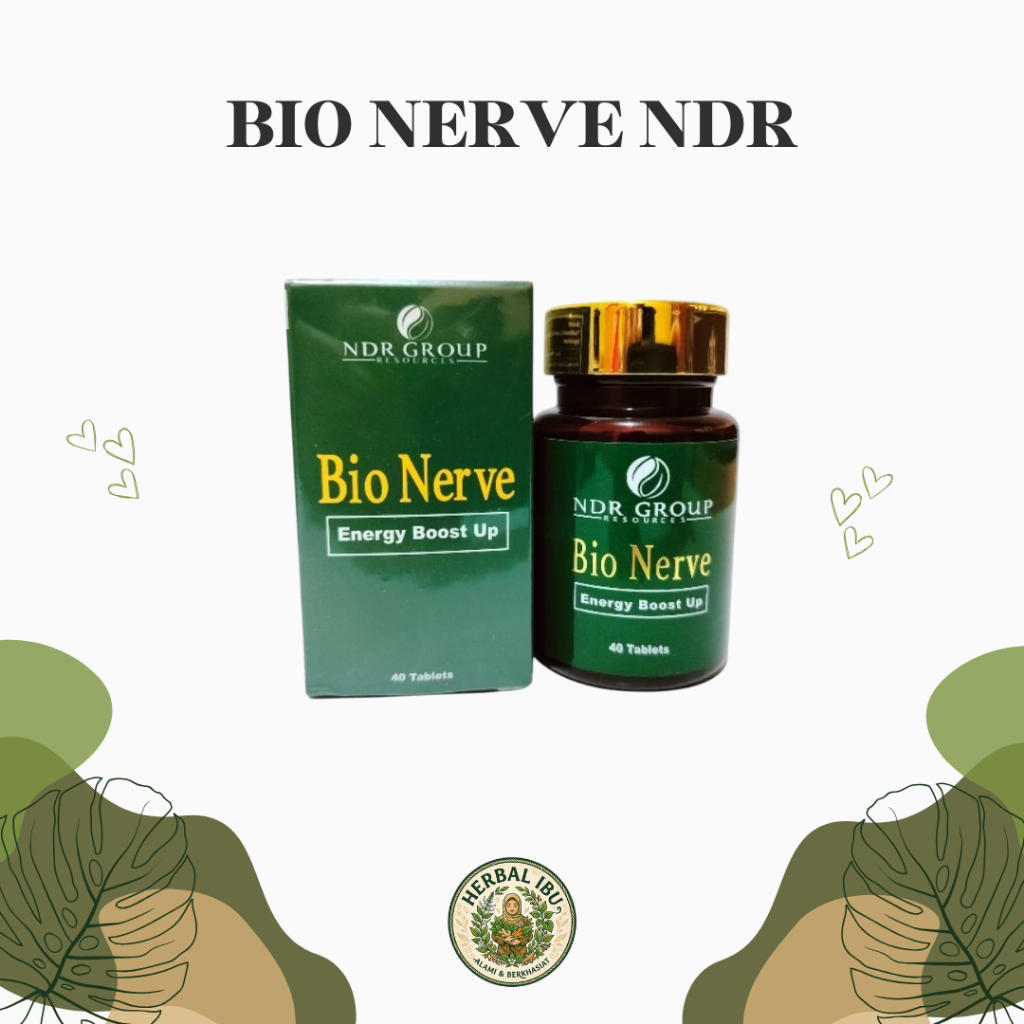 Suplemen Herbal Bio Nerve Malaysia Original untuk Saraf & Vitalitas 1 Botol