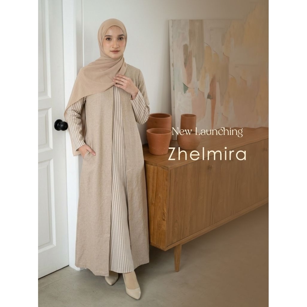 Zhelmira dress sylla hijab gamis remaja gamis simple