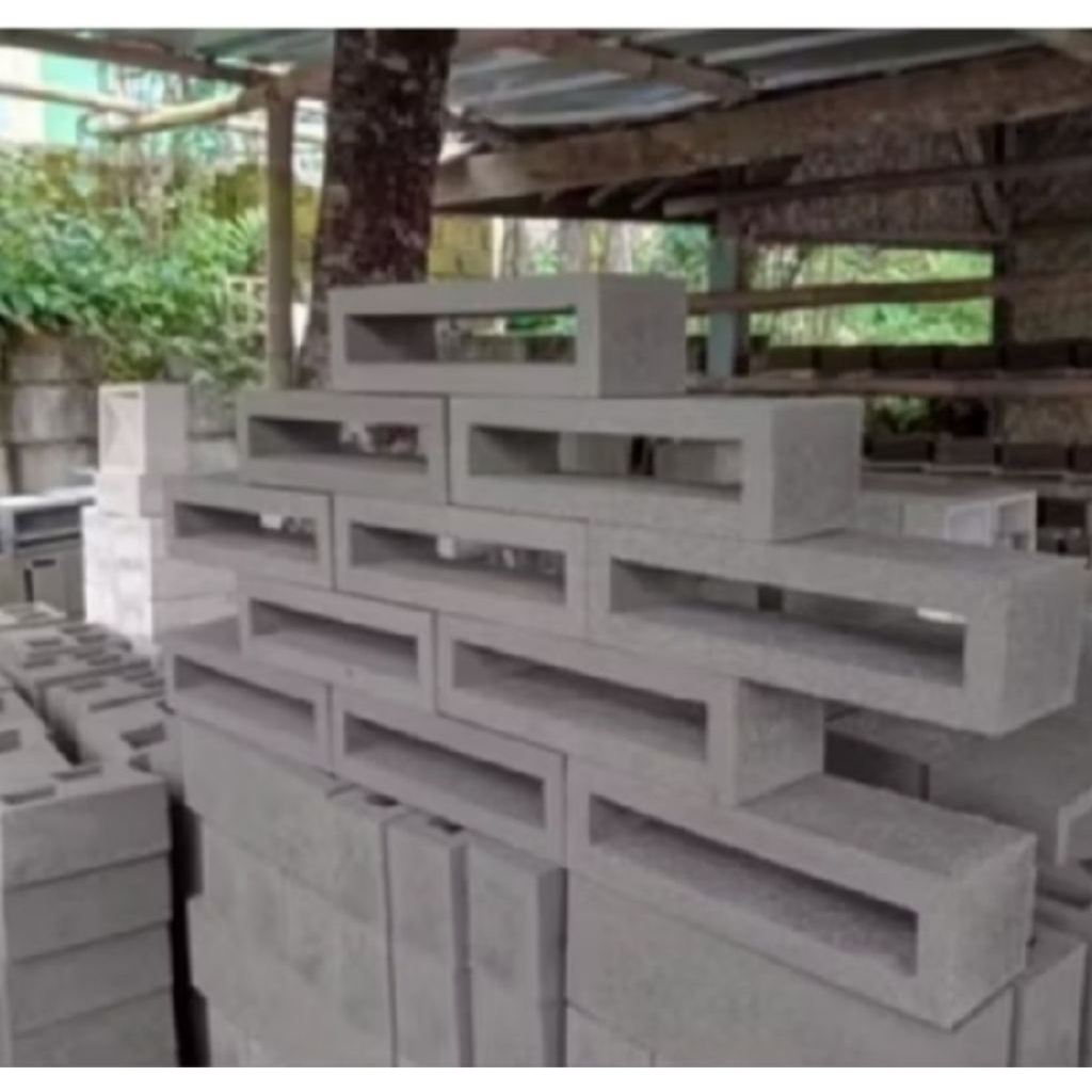 roster beton , roster minimalis, lubang angin, ukuran 28x8x10