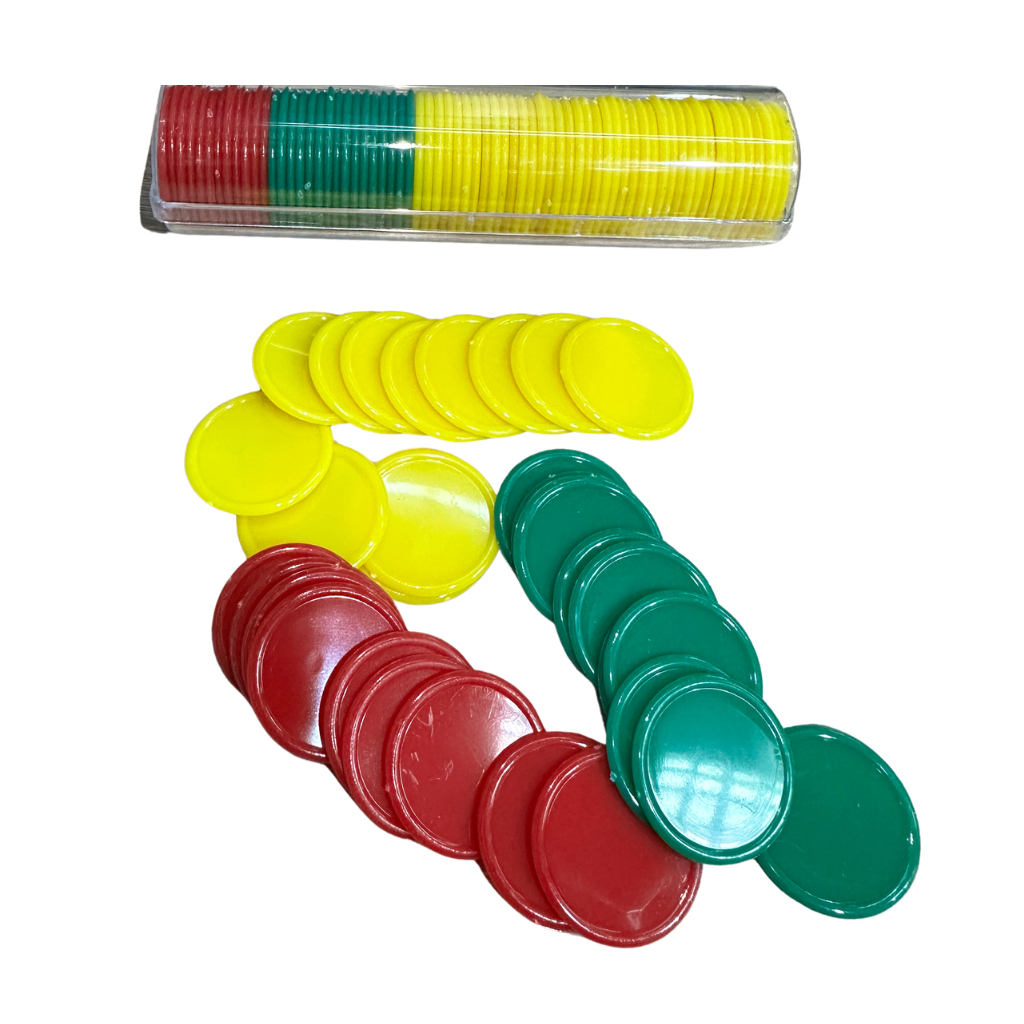 Minicart Mahjong Chip Koin Chip Polos isi 66 pcs - 23T047