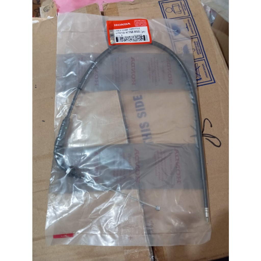 KABEL GAS / CABLE COMP A THROTTLE / KABEL THROTTLE MOTOR AHM HGP HONDA 17910-KTM-850 KIRANA KPW / SU