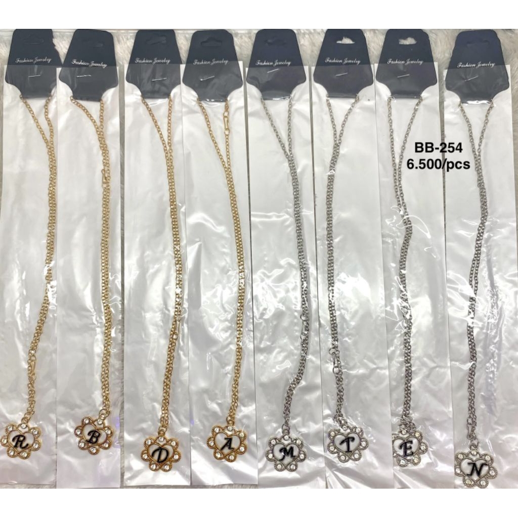Kalung liontin huruf/BB-254/Kalung liontin huruf inisial nama