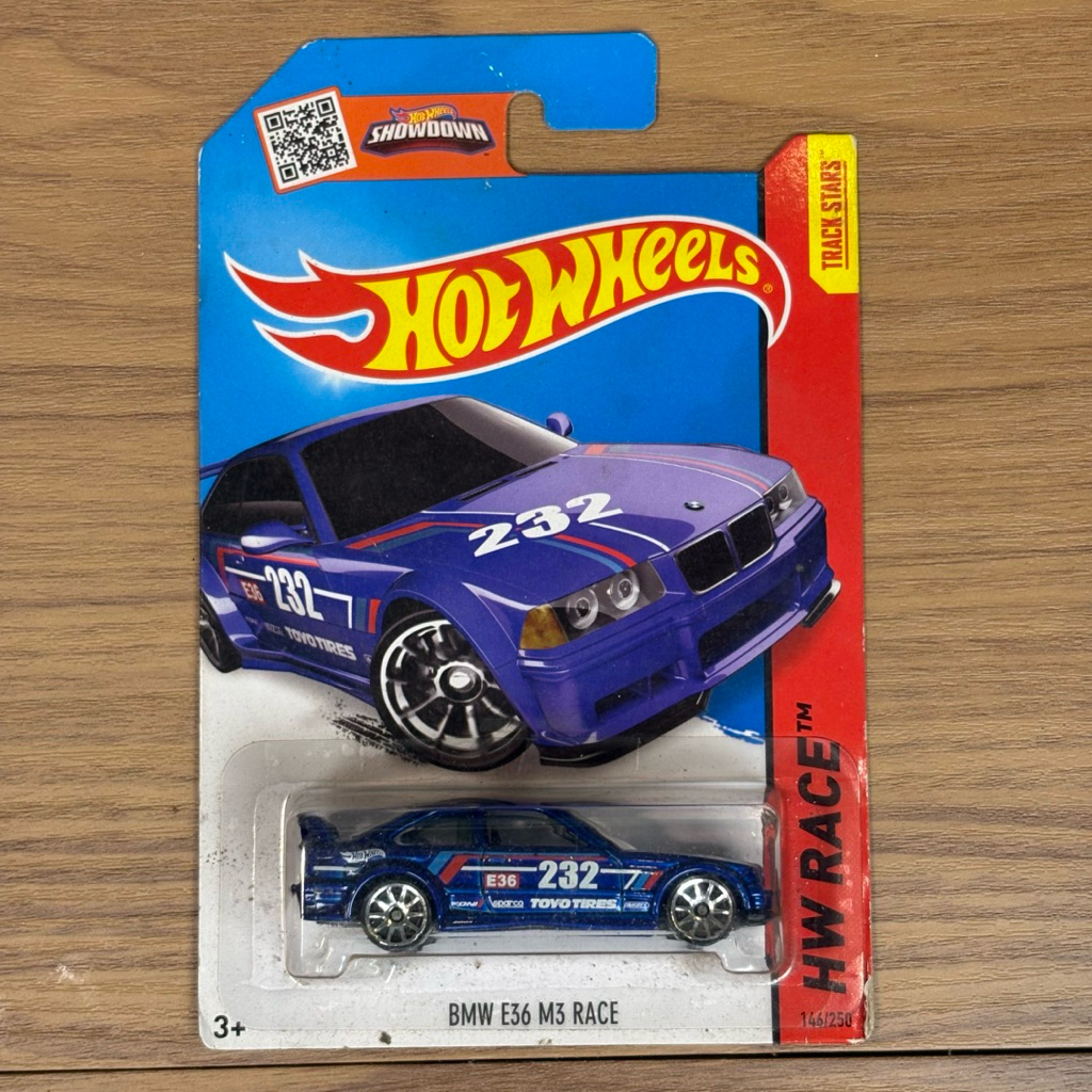 Hot Wheels BMW E36 M3 Race Biru
