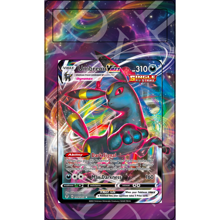 Umbreon VMAX #95 Pokemon Evolving Skies (Custom Extended Art)