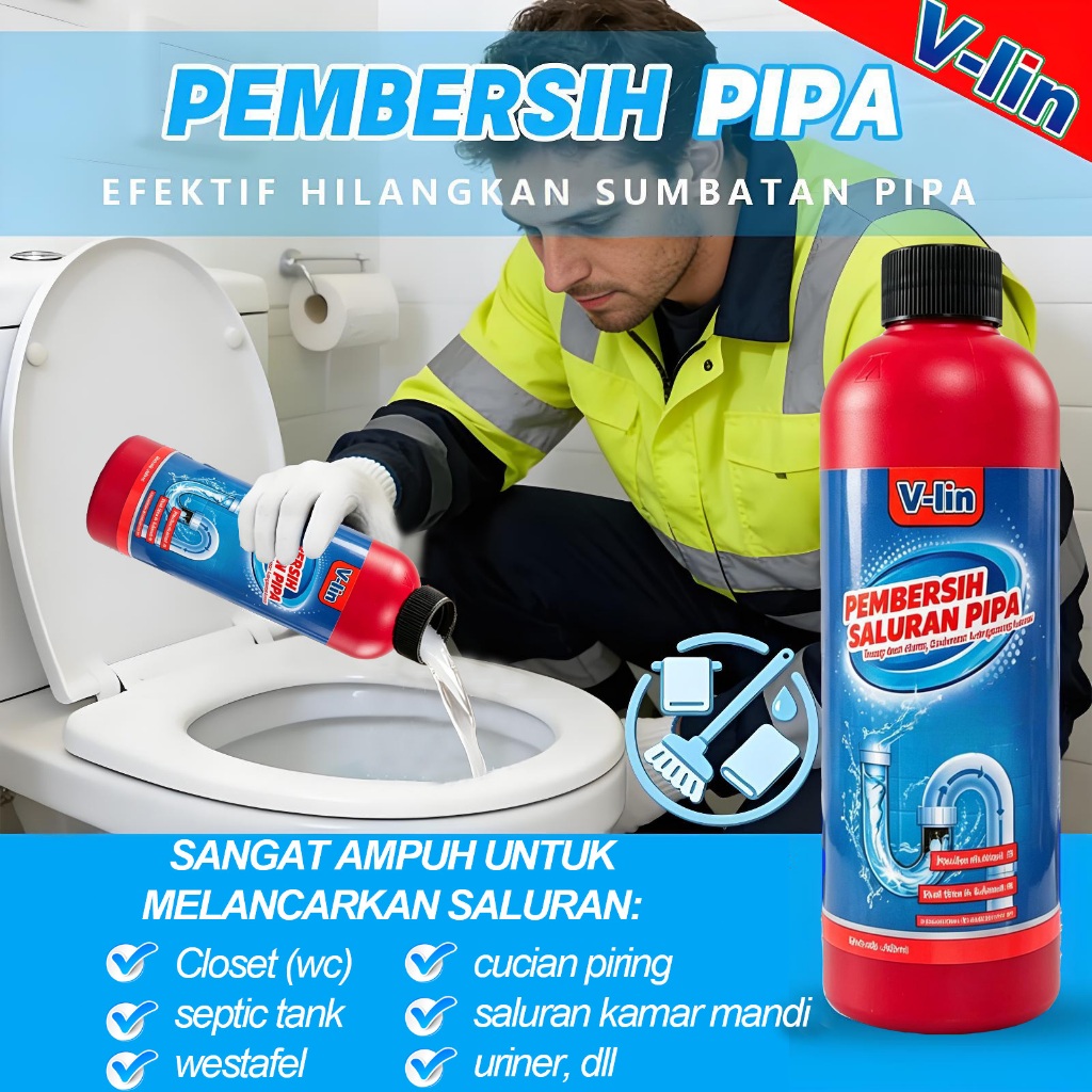 jasa saluran mampet Cairan pembersih sumbatan pipa Mudah melarutkan penyumbatan pipa