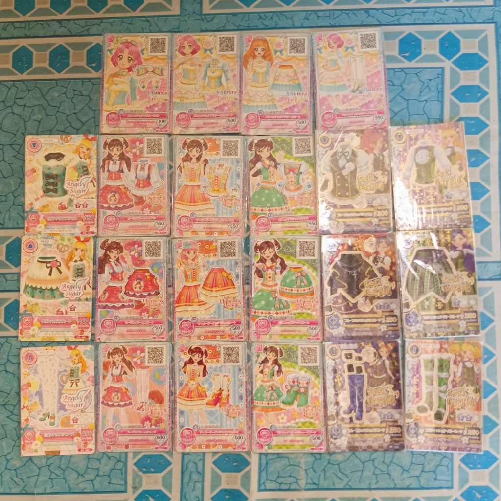 Aikatsu Promotiom Card Set Jepang | Angely Sugar Loli Gothic Aurora Fantasy Humming Leaf Marchen-tic