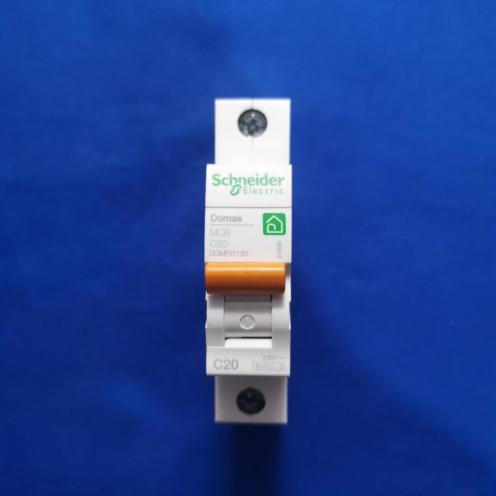 DOMF01120 NEW DOMAE MCB 20A Ampere 1Phase 6KA Schneider