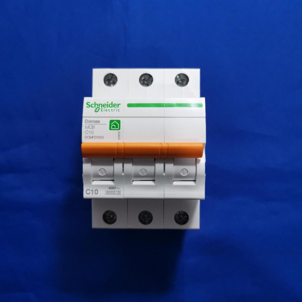 DOMF01310 NEW DOMAE MCB 10A Ampere 3Phase 6KA Schneider