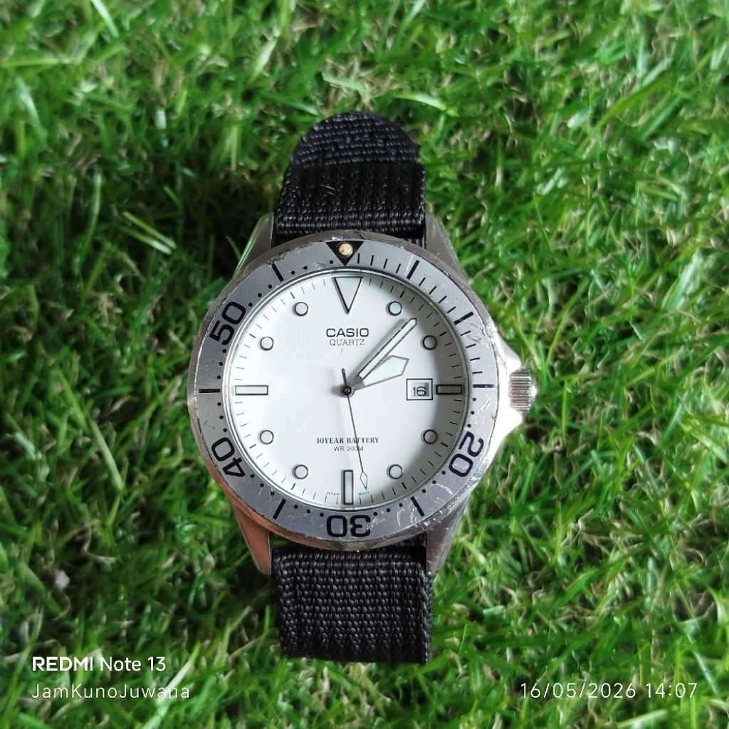 jam tangan pria bekas CASIO diver MTD-1051 vintage