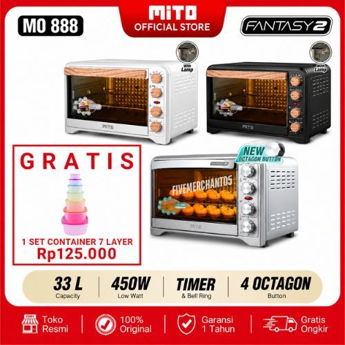 Oven Mito MO 888 33 Liter Oven Listrik Mito 33L Oven Mito Fantasy Oven Fantasy Mito