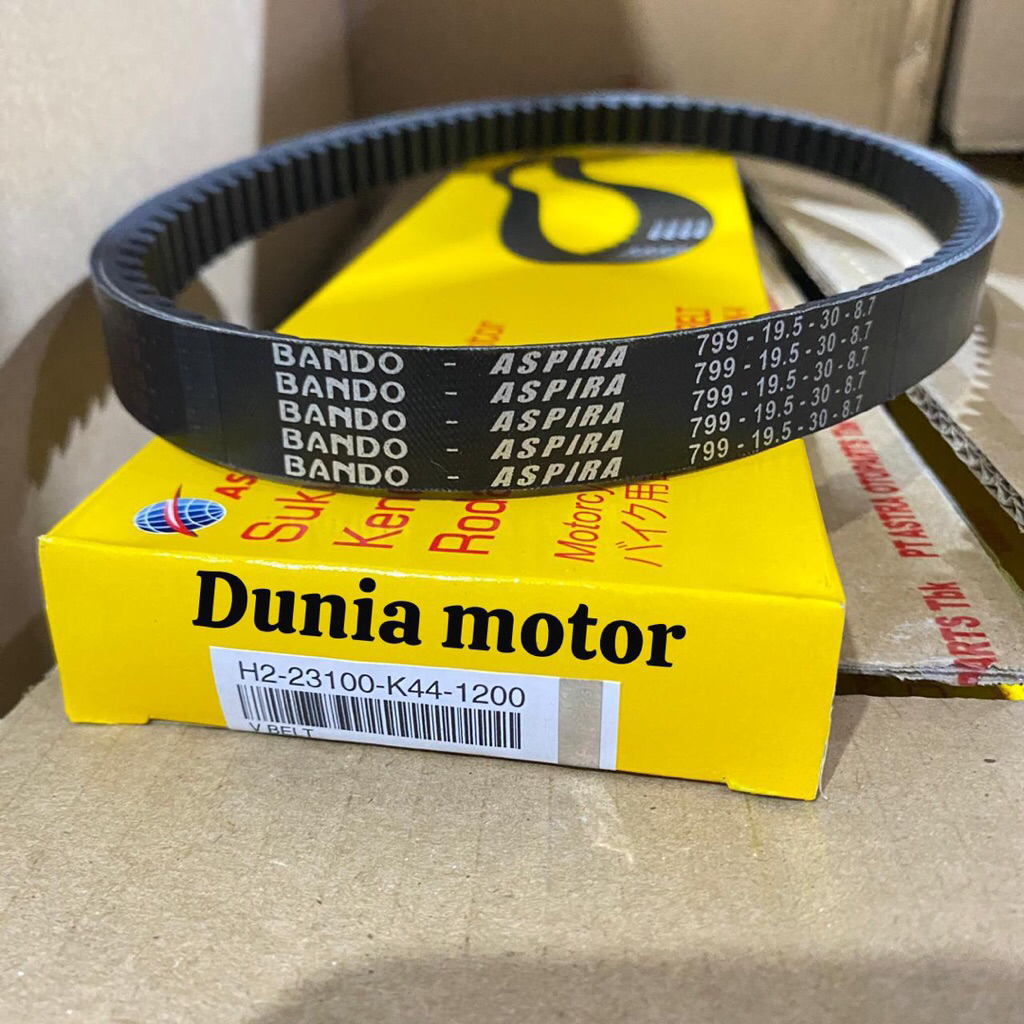 VANBELT ONLY ASPIRA K44 H2-23100-1200 BANDO untuk motor beat esp ,beat pop.