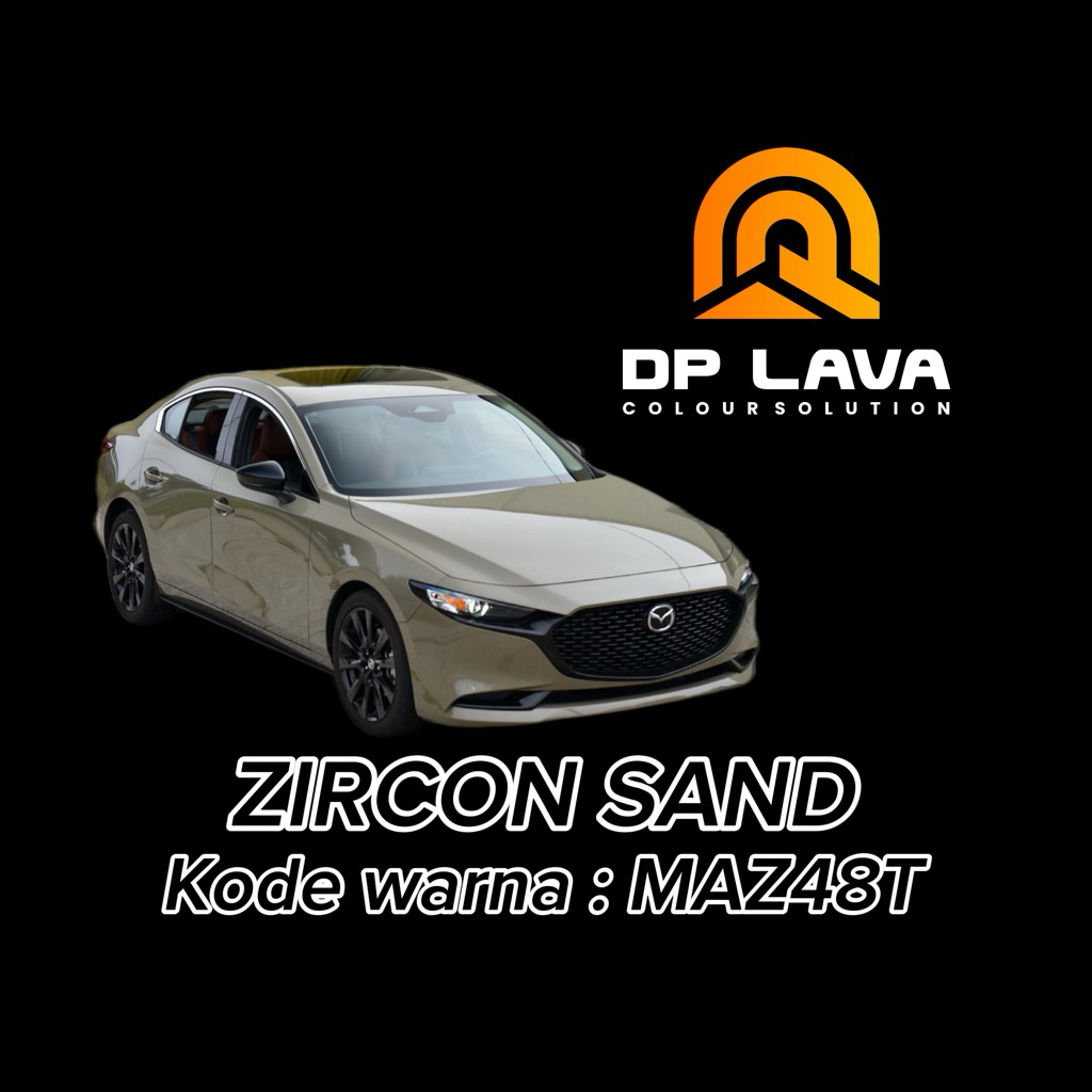 Zircon sand (cat pabrikan mazda) mazda 3 cream coklat DPLAVA PU