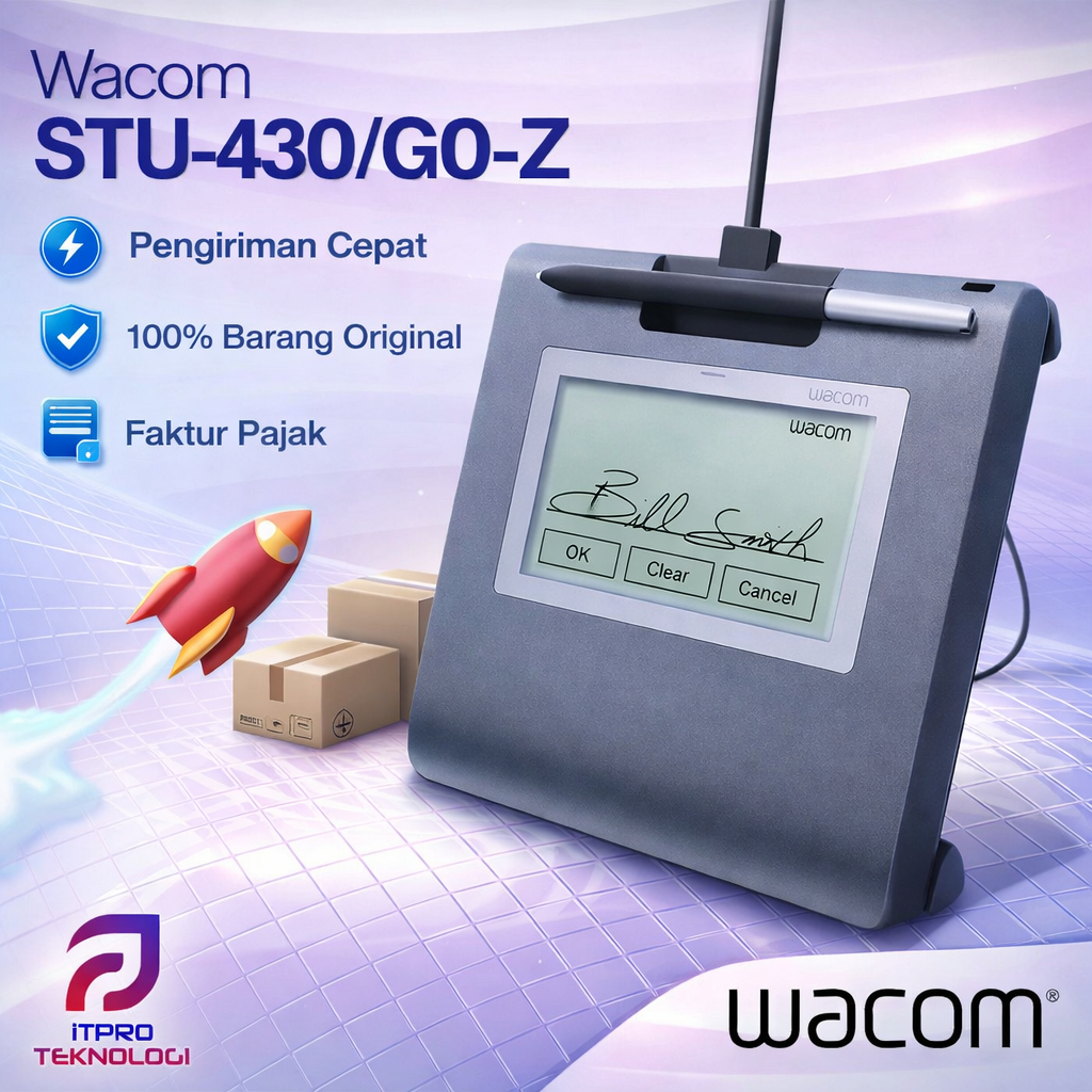 Wacom BSU STU-430/G0-Z Wacom LCD Signature Pad STU-430