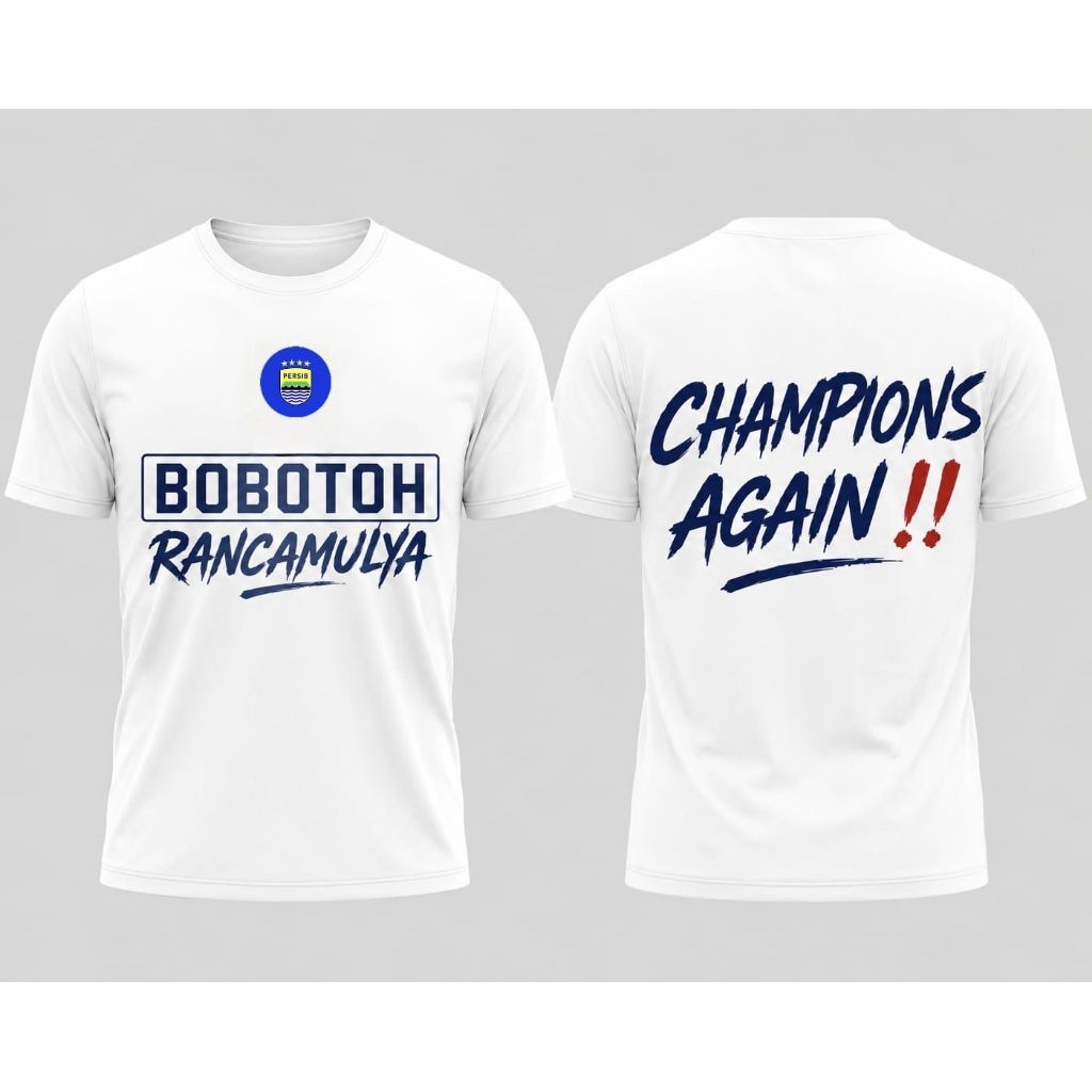 kaos Persib - kaos Persib - kaos pria - casual - free design