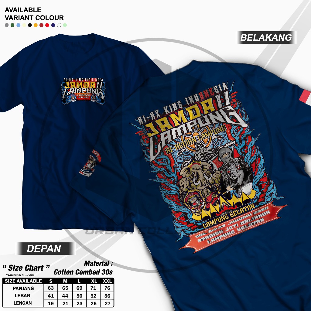 V413 Distro Pria Katu / Kaos Acara RX King 2026 / Kaos JAMDA LAMPUNG / keren simpel nyaman murah