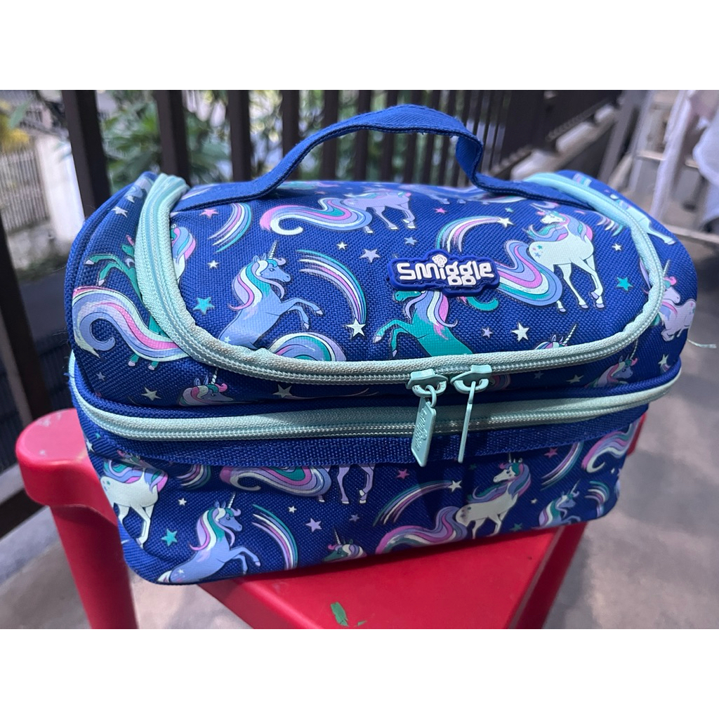 Tas bekal anak lunch bag unicorn Smiggle Ori preloved / second