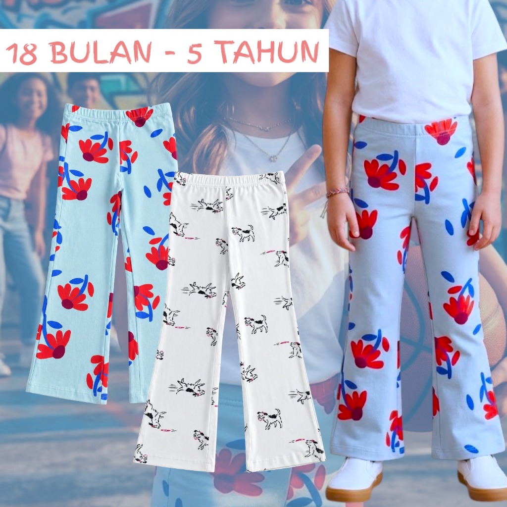 Celana Legging Cutbray CA Original Branded Fashion Anak Perempuan 18Bulan-5Tahun 3922