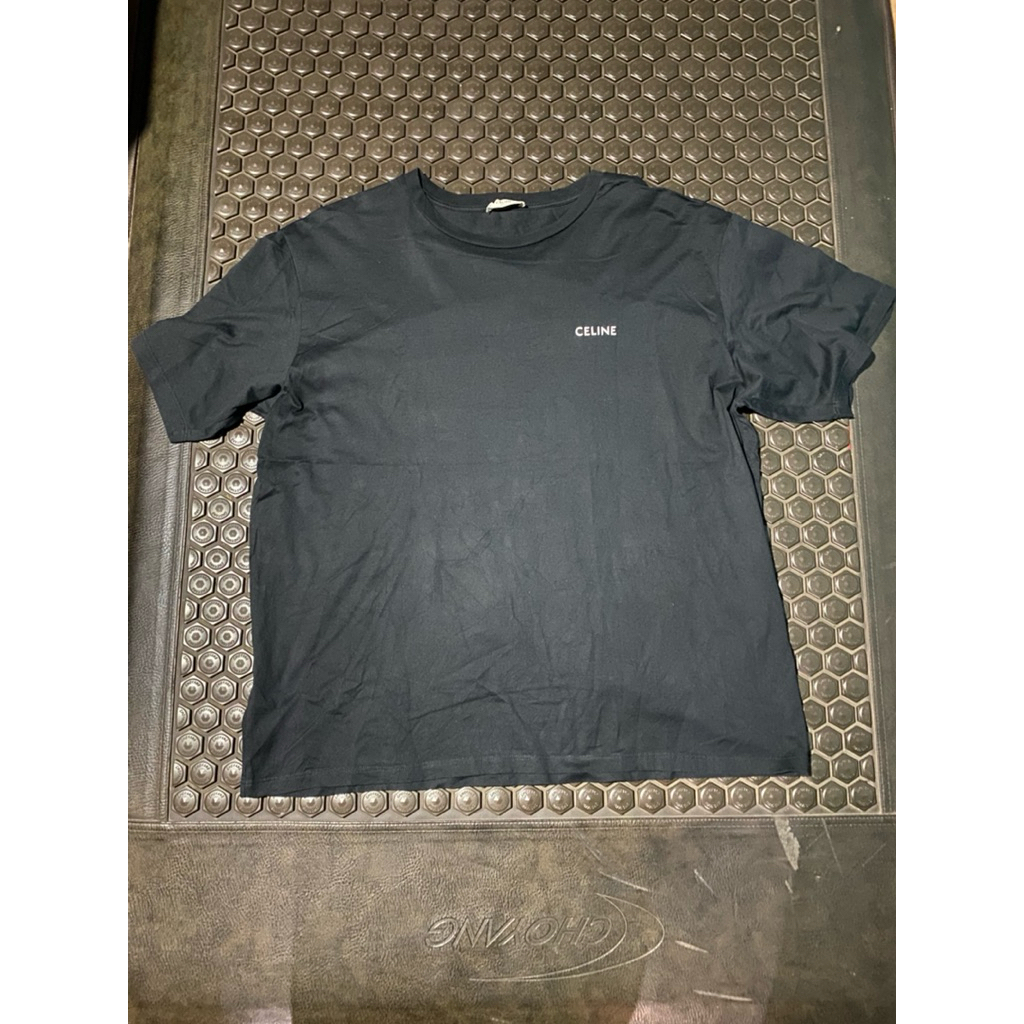 KAOS TSHIRT SUPER LUXURY CELINE PARIS HITAM PEKAT MEWAH BRANDED