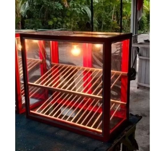 Etalase KFC/Ayam Geprek (free packing kayu)