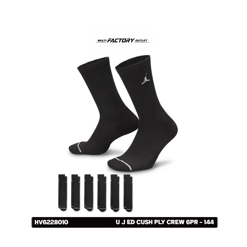 U J ED CUSH PLY CREW 6PR - 144 KAOS KAKI DEWASA HV6228010