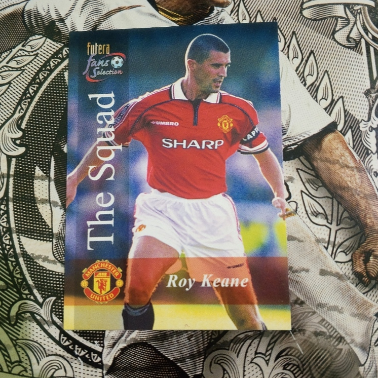 Kartu Bola Roy Kane Futera Fans Selection 2000, Manchester United "The Squad"
