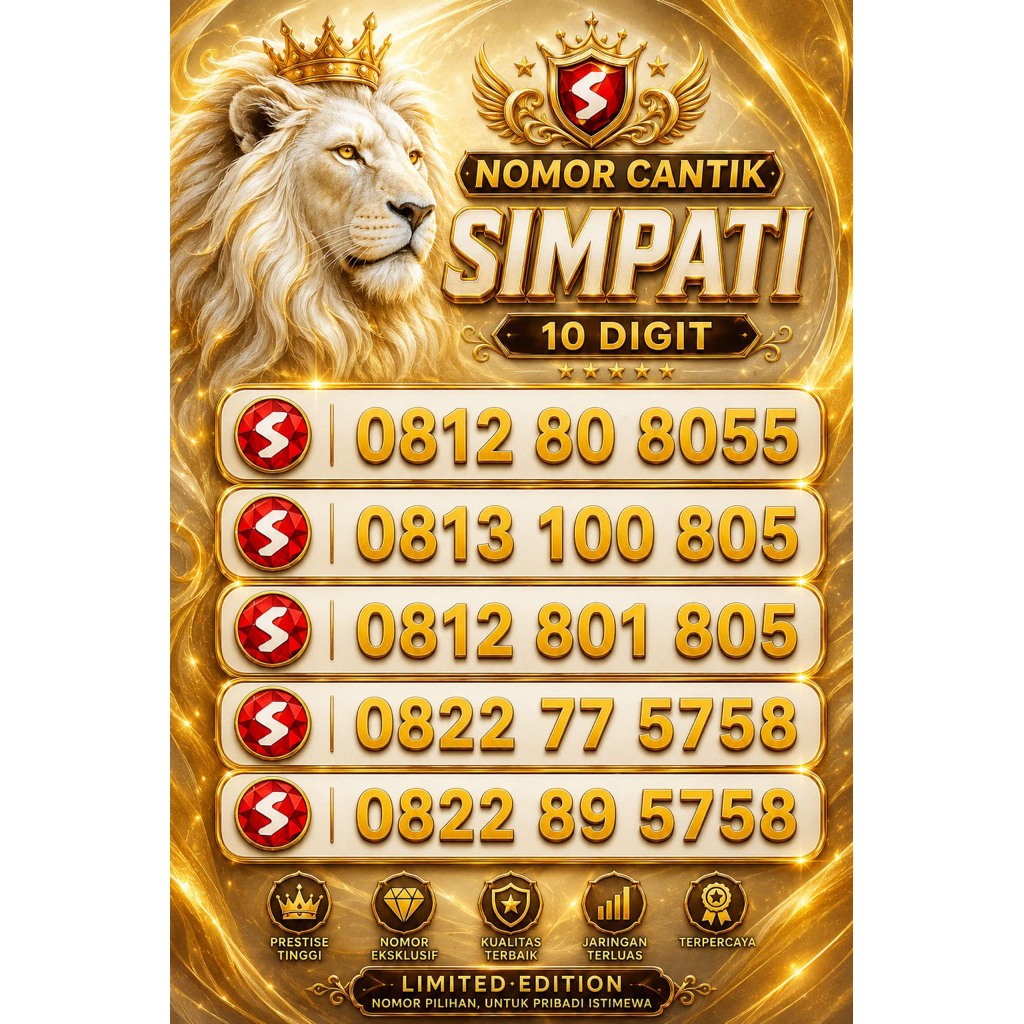 Nomor cantik nomer cantik Simpati 10digit 10 digit prabayar limited edition seri super rapi 1899 199